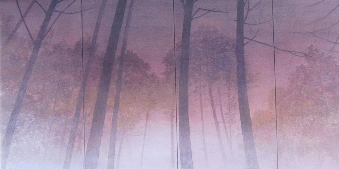 手塚雄二、【夕霧】、希少な額装用画集より、新品額装付 手塚雄二、【星と月と】、希少な額装用画集より、新品額装付、状態良好