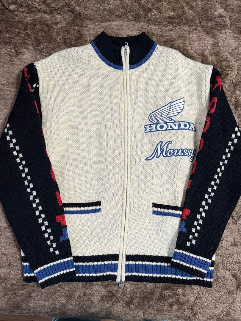 トップス MOUSSY HONDA JACQUARD KNIT