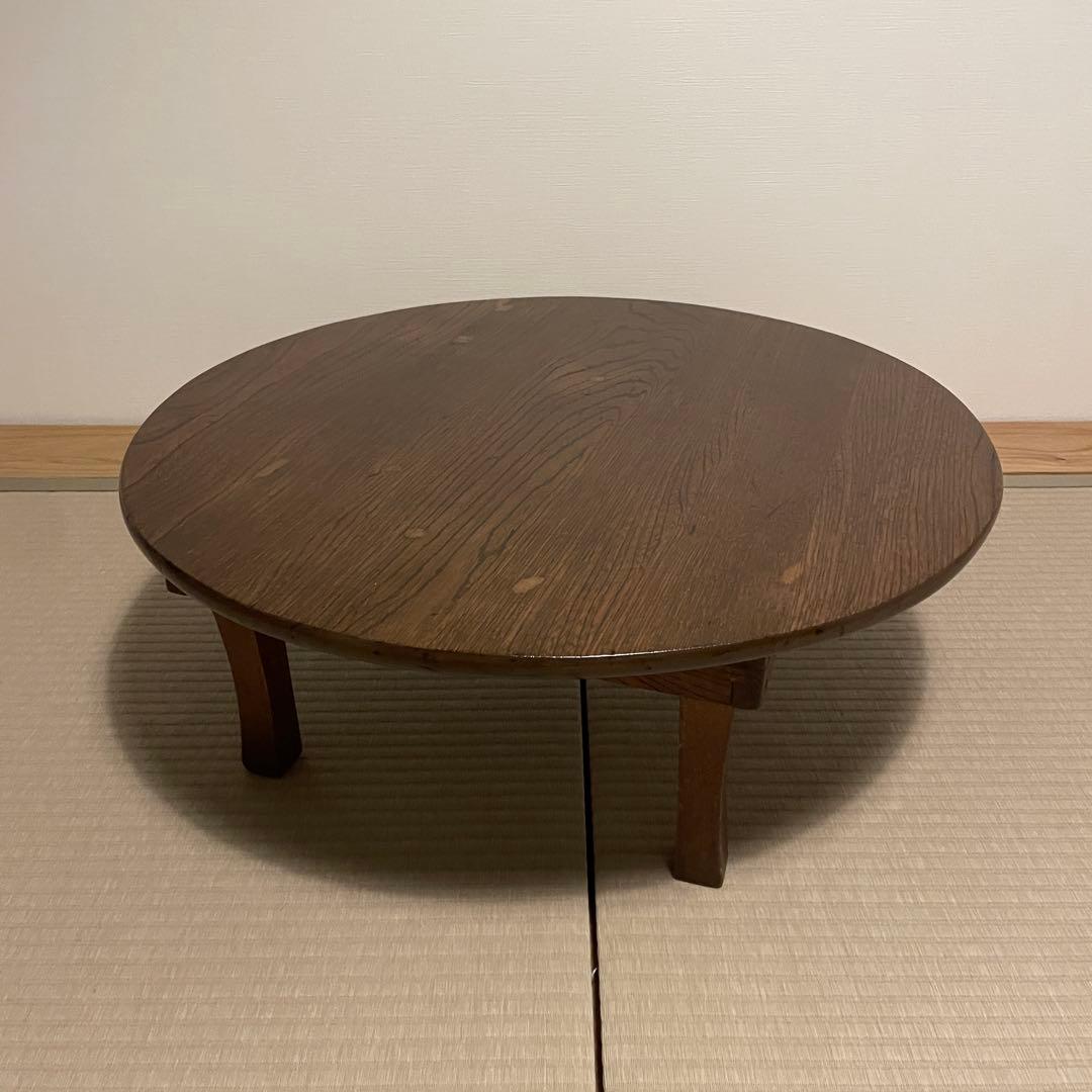 昭和レトロ　ちゃぶ台　直径約63.5cm TOYの日セール対象商品】昭和レトロ ちゃぶ台 径約63cm×高さ約23cm