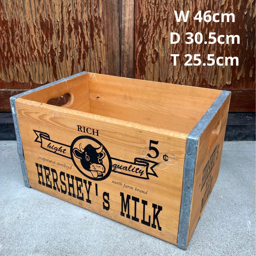 HERSHEY’S MILK ビンテージ 木箱 ウッドボックス レトロ