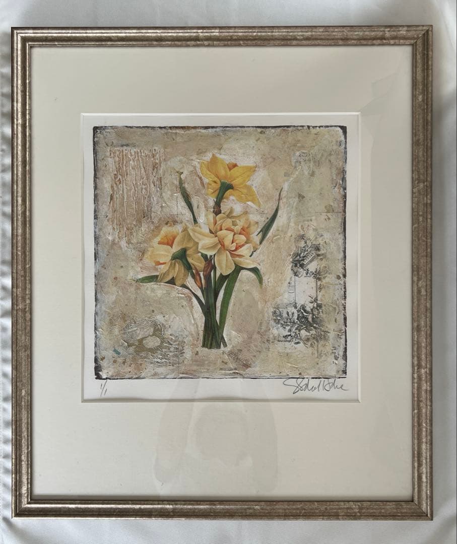 ルドゥーテ「八重咲きスイセン」のアレンジ作品