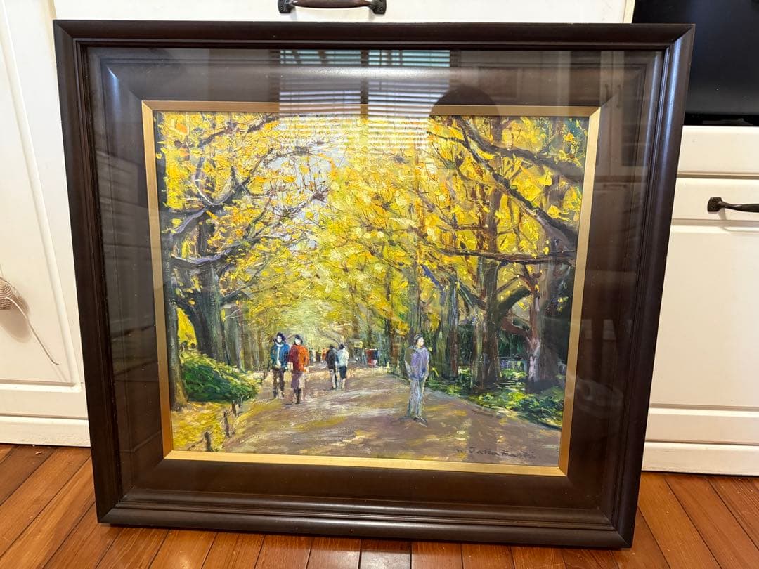 47.「外苑の秋」髙橋一善 油絵