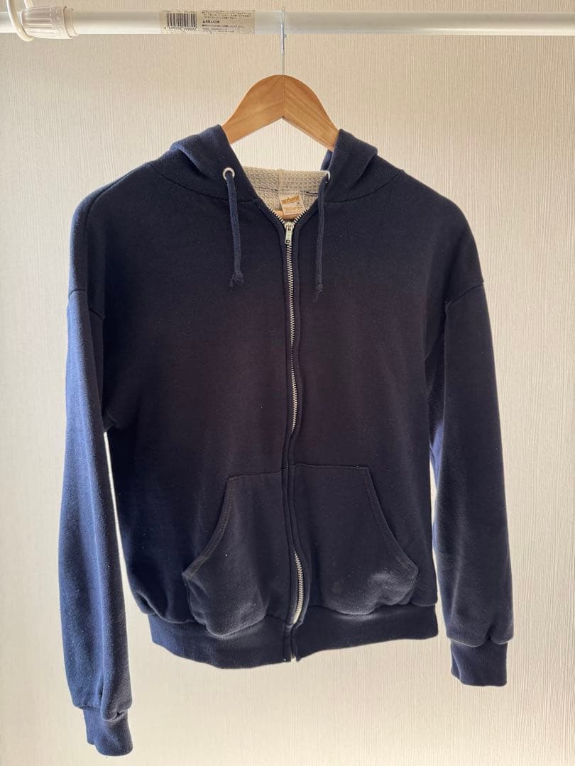 70's vintage USA製　裏サーマル　ダブルフェイスパーカー　紺色