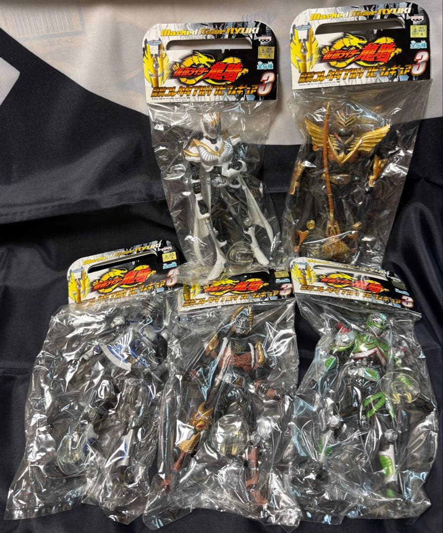 仮面ライダー龍騎 コレクタブルソフビフィギュア3 全5種フルセット