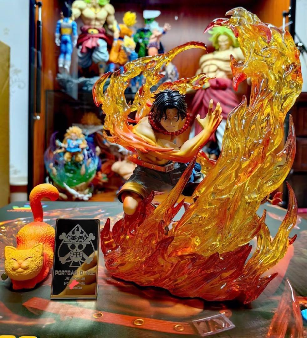 ワンピース 火拳のエース ガレージキット ガレキ スタチューX①⑦