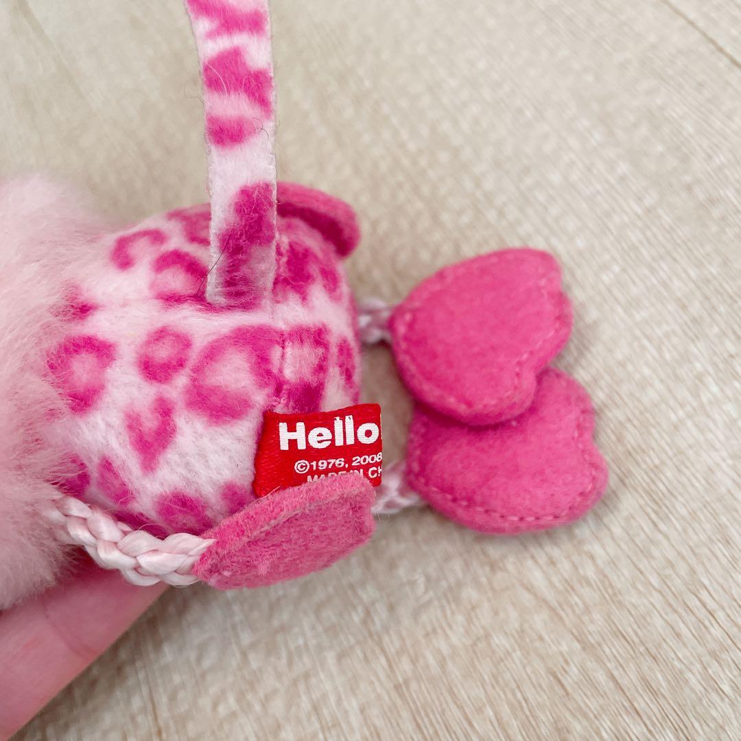 ハローキティ ヒョウ柄 マスコット ピンク 2008年 ぬいぐるみ - メルカリ