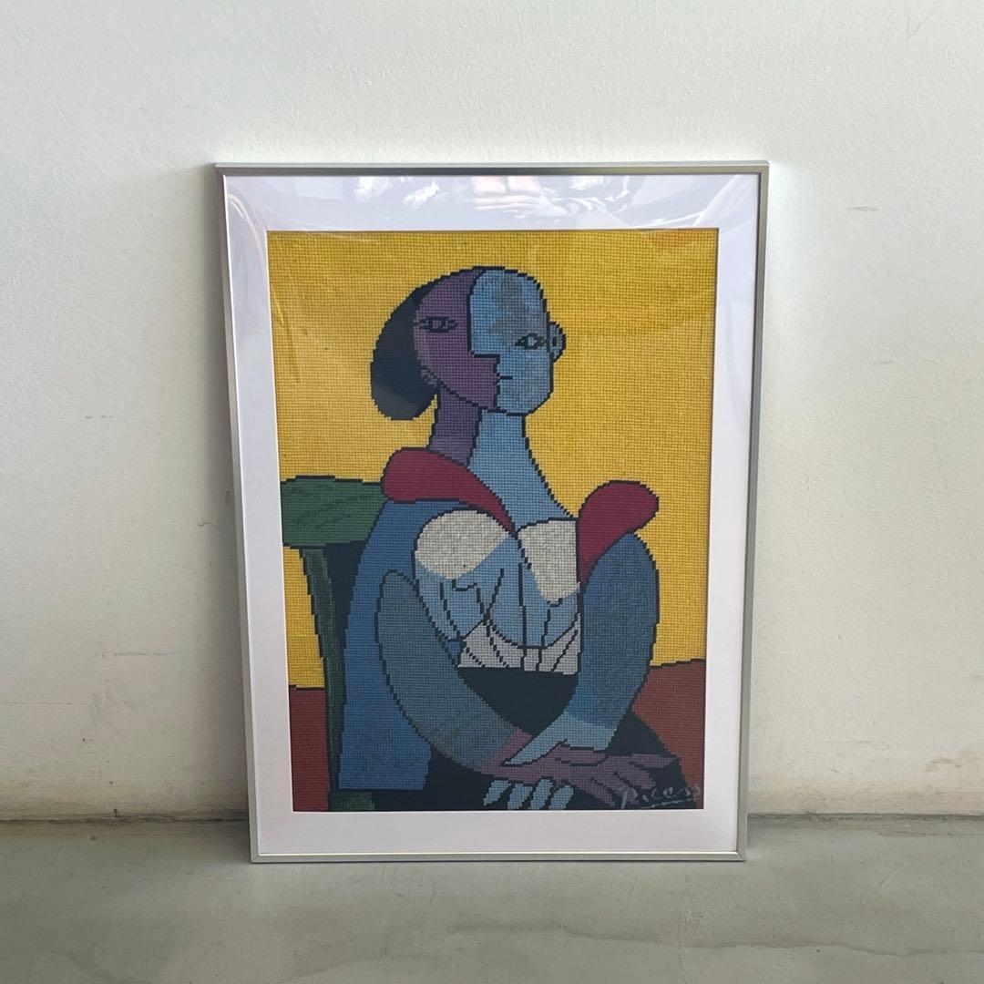 ヴィンテージ ピカソ タペストリー ニードルポイント 額装 Vega ヴェガ - ニードルポイントキャンバス（初級）