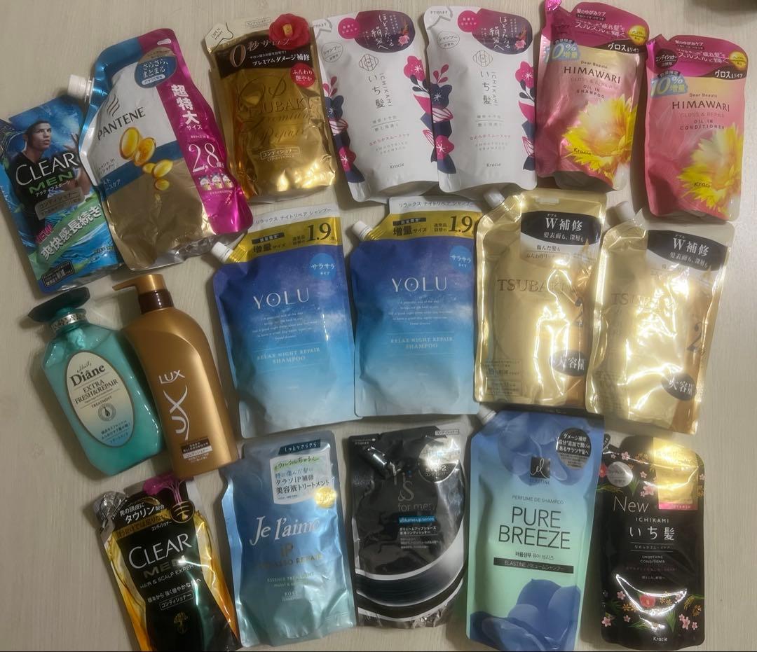 YOLUシャンプー いち髪 HIMAWARI TSUBAKI LUX ジュレーム YOLUシャンプー いち髪 HIMAWARI TSUBAKI LUX ジュレーム クリアmen