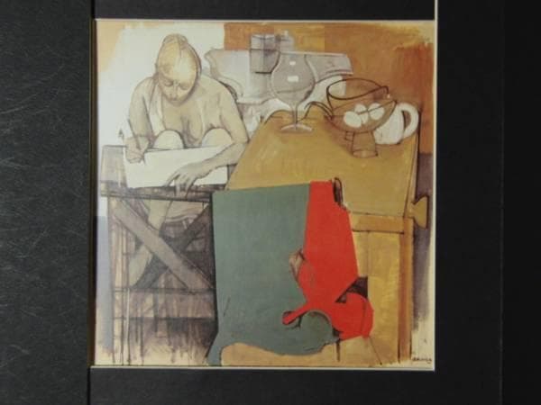 小磯良平、静物２、希少画集画、新品高級額、額装付、状態良好、油彩 風景 小磯良平、風景、希少画集画、新品高級額、額装付、状態良好、油彩