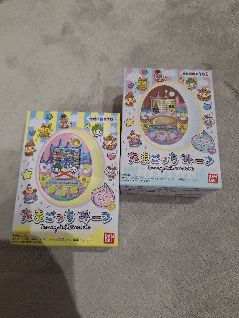 たまごっちみーつ スイーツ　イエロー　ホワイト2個セット　動作確認済 Amazon.co.jp: たまごっちみーつ スイーツみーつver. ホワイト