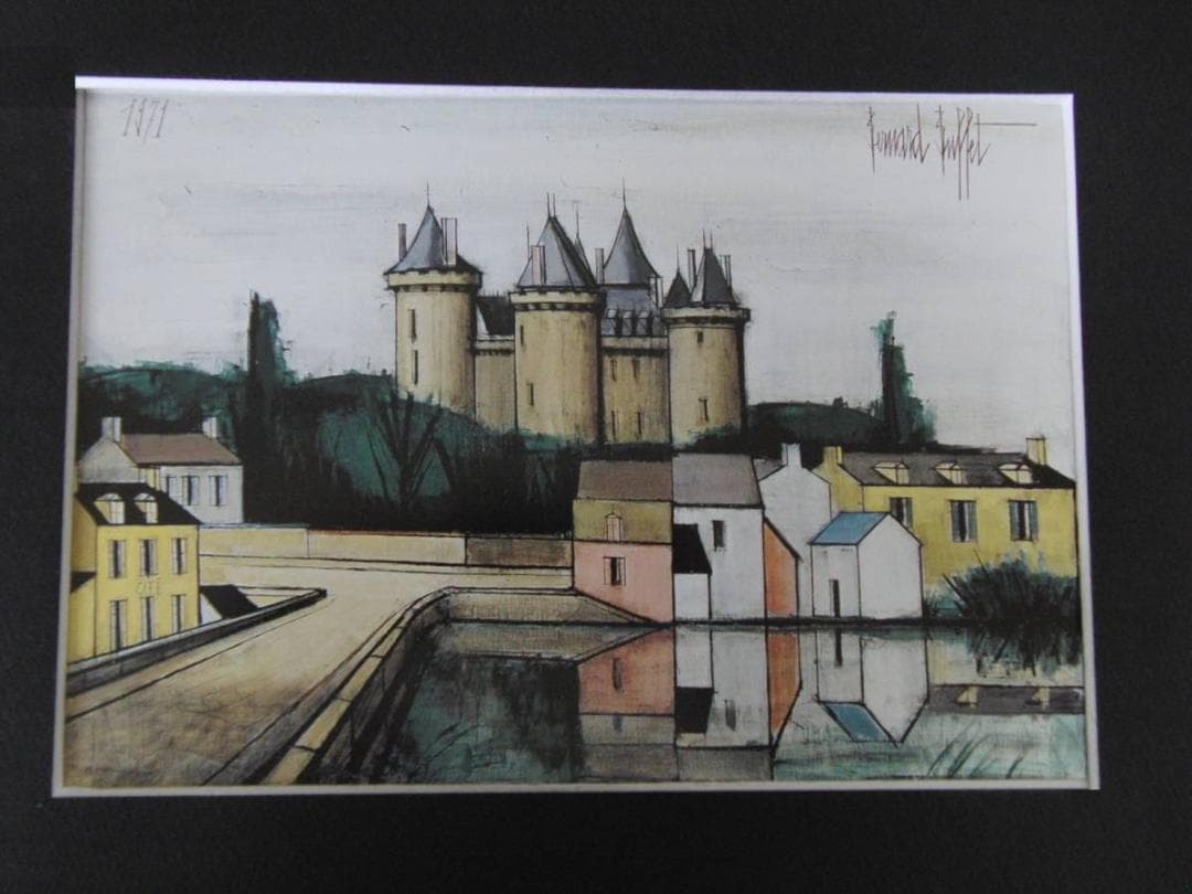 ベルナール・ビュッフェ「Combourg-Chateaubriand」 ベルナール・ビュッフェ【LE MUSEUM-Poisson vert】 - メルカリ