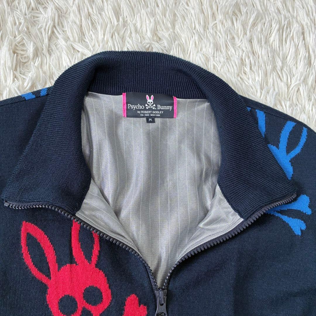 サイコバニー ジップ ニットジャケット 蓄熱 スカルラビット Mサイズ