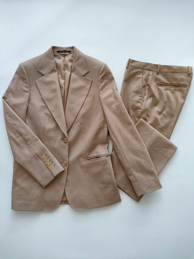 極美品★GUCCI グッチ スーツ セットアップ カシミア混合 パンツ Mサイズ GUCCI(グッチ) セットアップスーツ606237 606237 ブラック サイズ 54