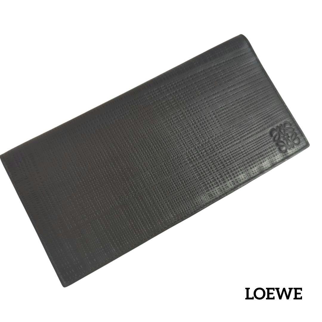 【美品】LOEWE ロエベ 折り 長財布 札入れ アナグラム ロゴ LOEWE（ロエベ） 長財布 アナグラム レザー オレンジ : ブランド
