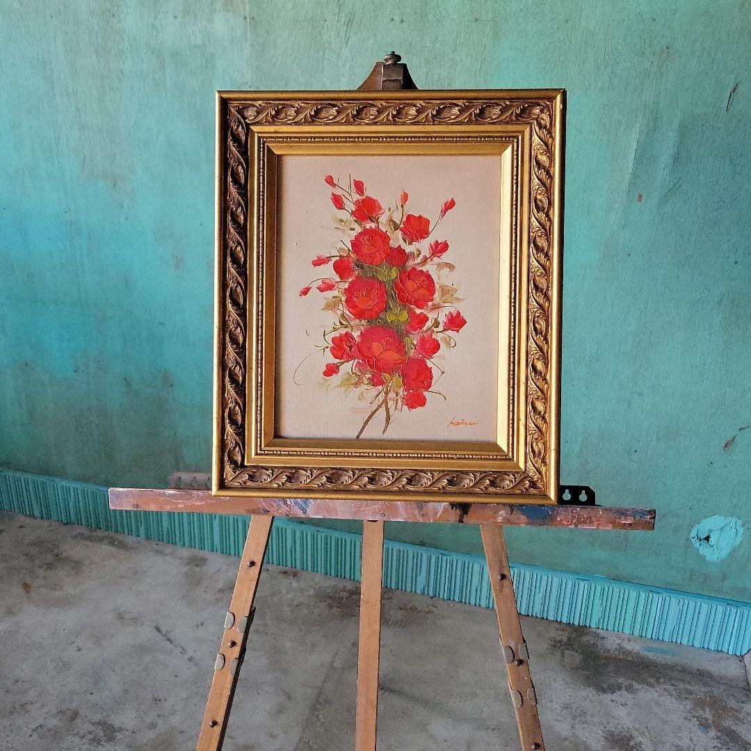 花束 油彩画 Kairan