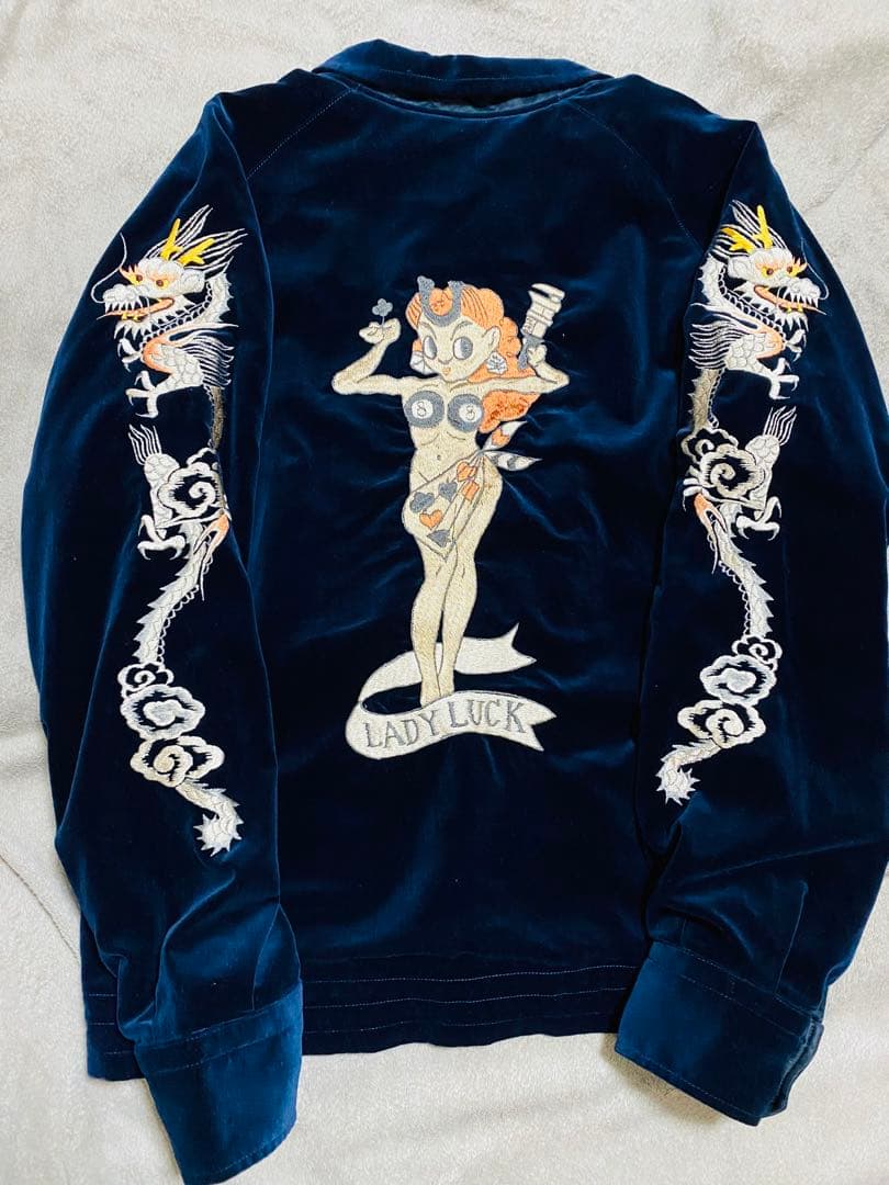 未使用近い 港商 テーラー東洋 ２面用 日本限定 スカジャン 美品 unisex