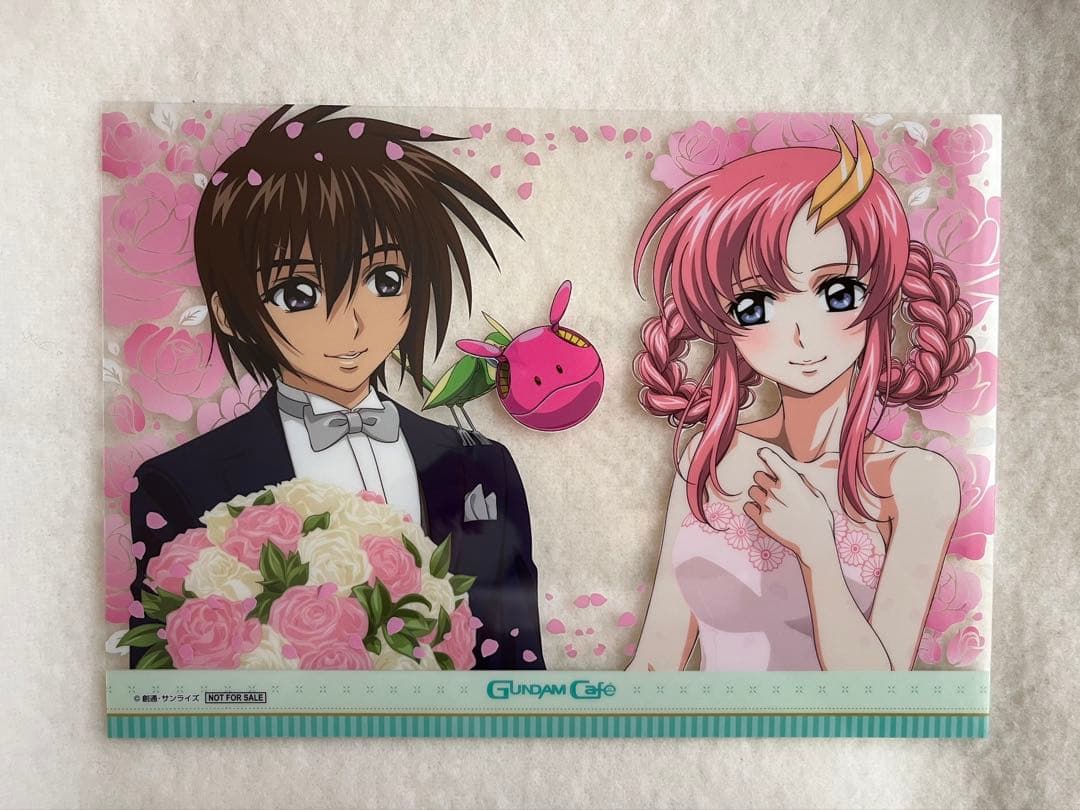 ガンダムSEED ラクス キラ アクリルシート ポスター ガンダムカフェ