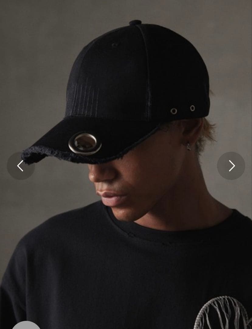 GRANCY キャップ 中古・古着通販】GRANCY (グランシー) アイレットデザインダメージ