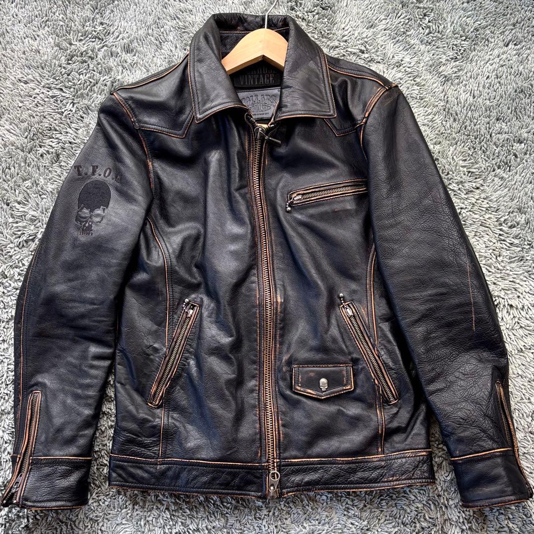 【美品・希少】ジャックローズ × カラーズ 武装戦線 ライダースジャケット XL 美品・希少】ジャックローズ × カラーズ 武装戦線 ライダース