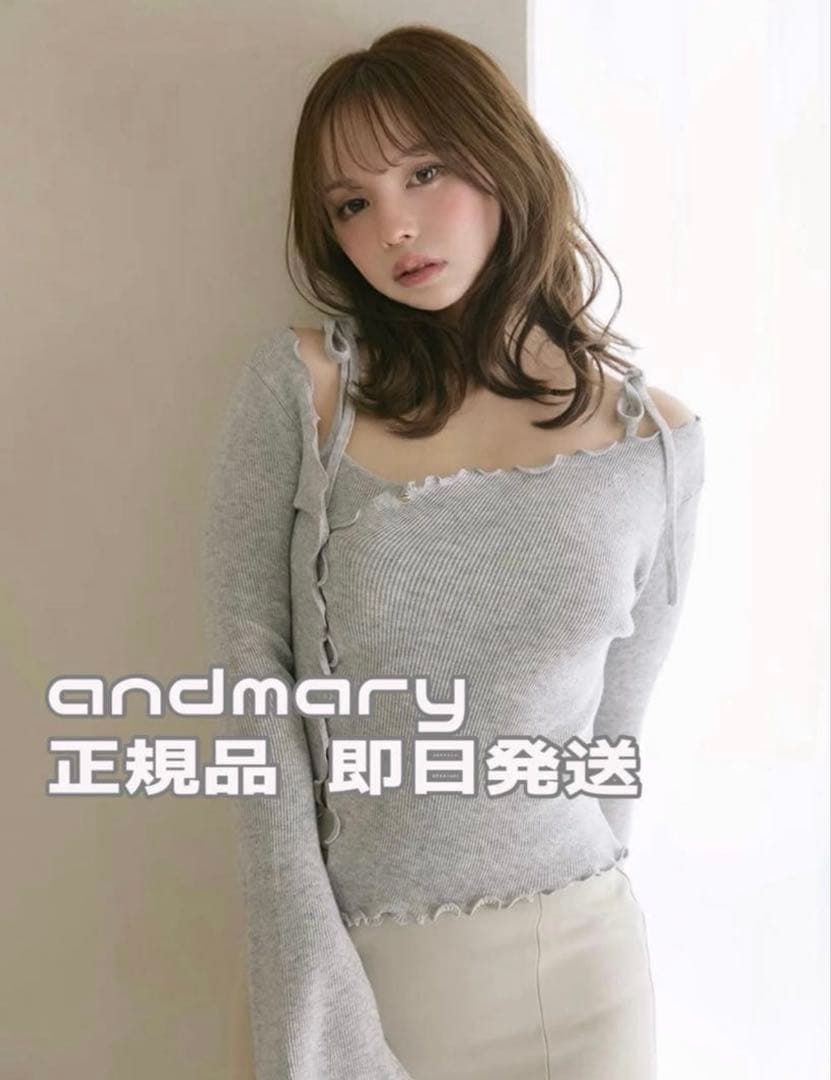 andmary アンドマリー Fleur knit set グレー - メルカリ