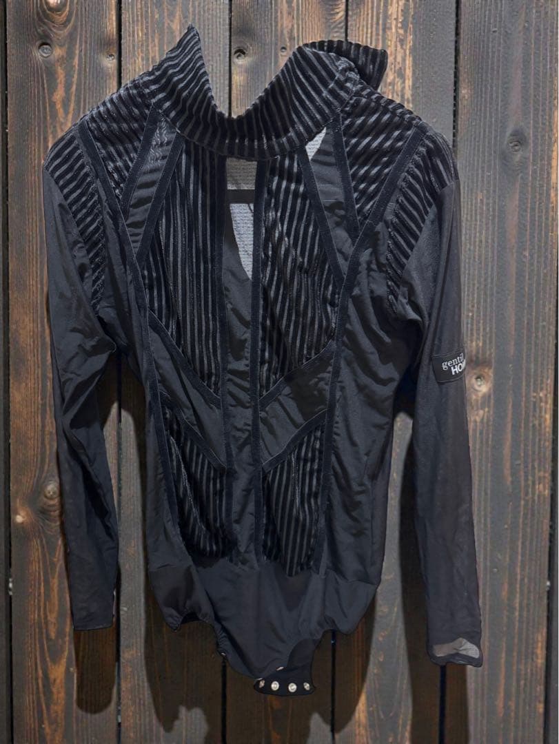 gentil 黒ラテンシャツ M 新品タグ付 競技社交ダンス用 ハイネックシャツ MS278 ｜ラテンシャツ タカダンス 社交ダンス | MENS