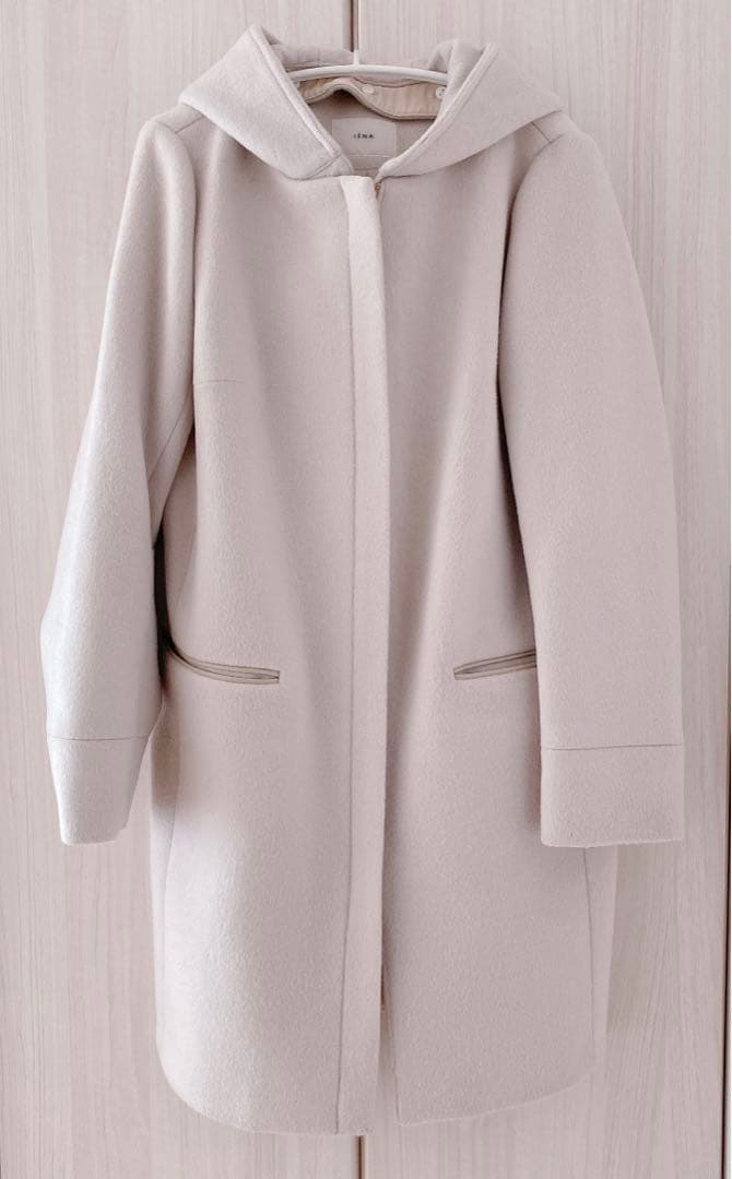 美品】イエナ IENA 二重織りシャルムフードコクーンコート 2way 36