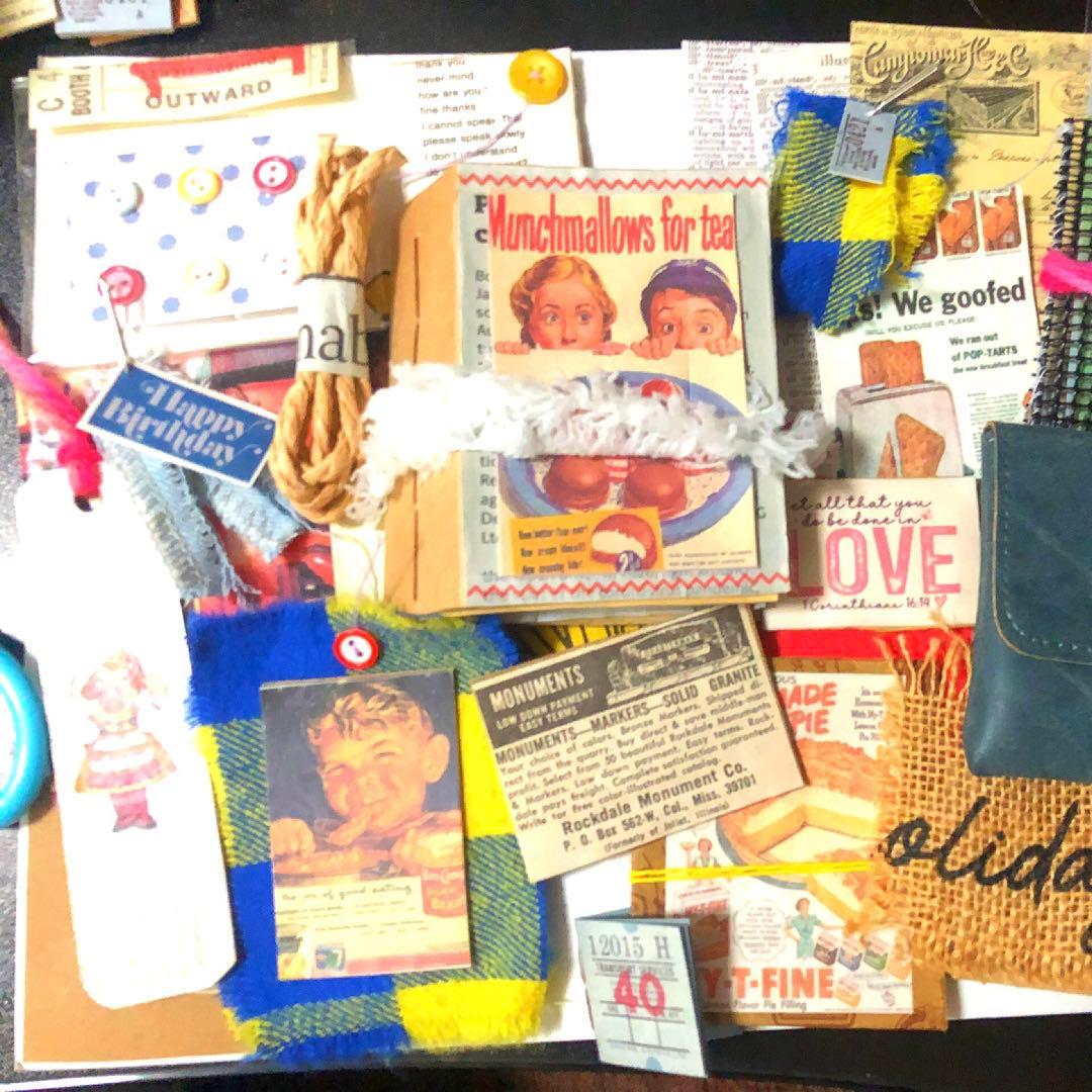 雑記帳セット！素材詰め合わせ！ジャンクジャーナル✩雑記帳