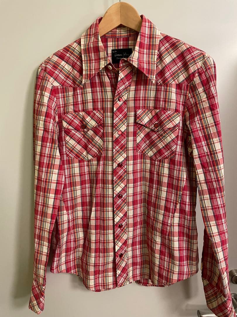 ぽ*ん様 Number (N)ine ナンバーナイン　チェック柄 長袖ネルシャツ 楽天市場】NUMBER (N)INE ナンバーナイン シャツ サイズ：4 ジョージ期