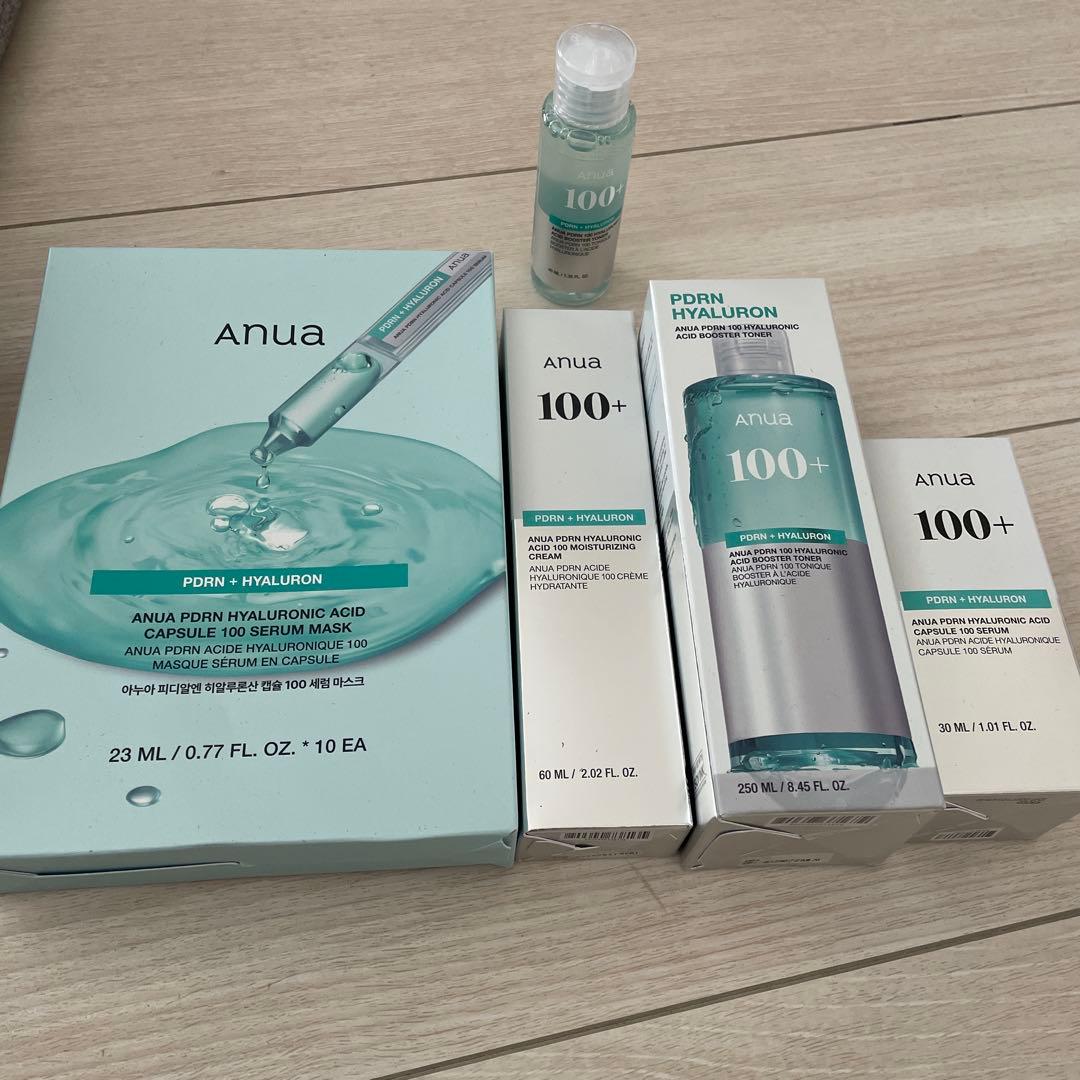【新品】アヌア　ヒアルロン酸 トナー・クリーム　シートマスク　5点セット