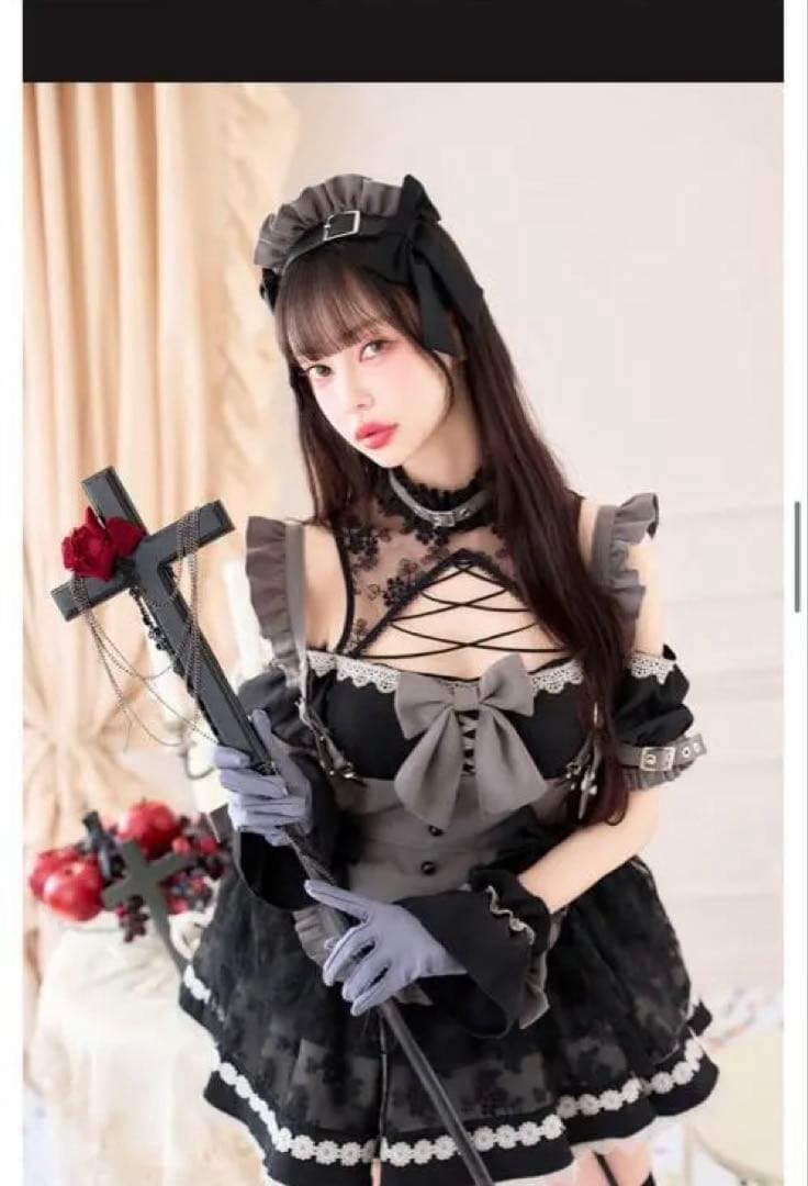 マリームーン ラルムノワールメイド malymoon 即日発送】【中村里砂着用】ラルムノワールメイド《ハロウィンコスプレ