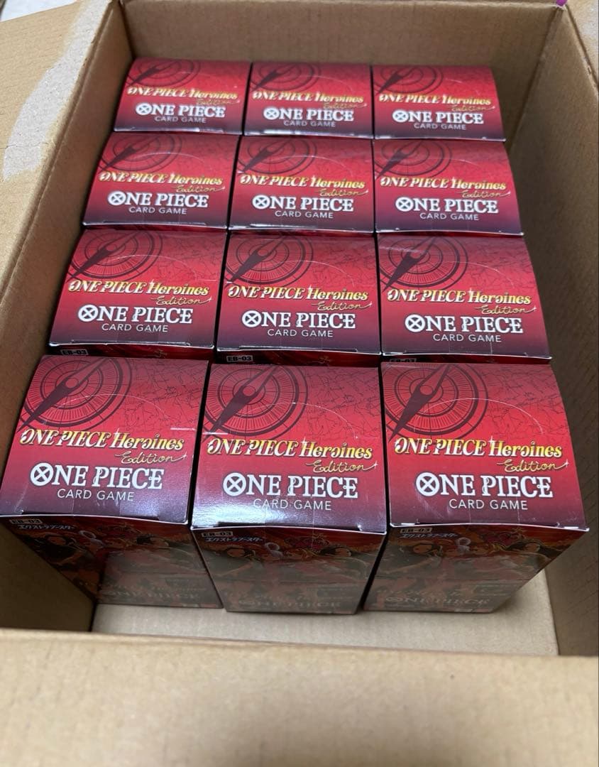 テープ付き　ワンピースカード　ヒロインズエディション　1カートン分　12BOX