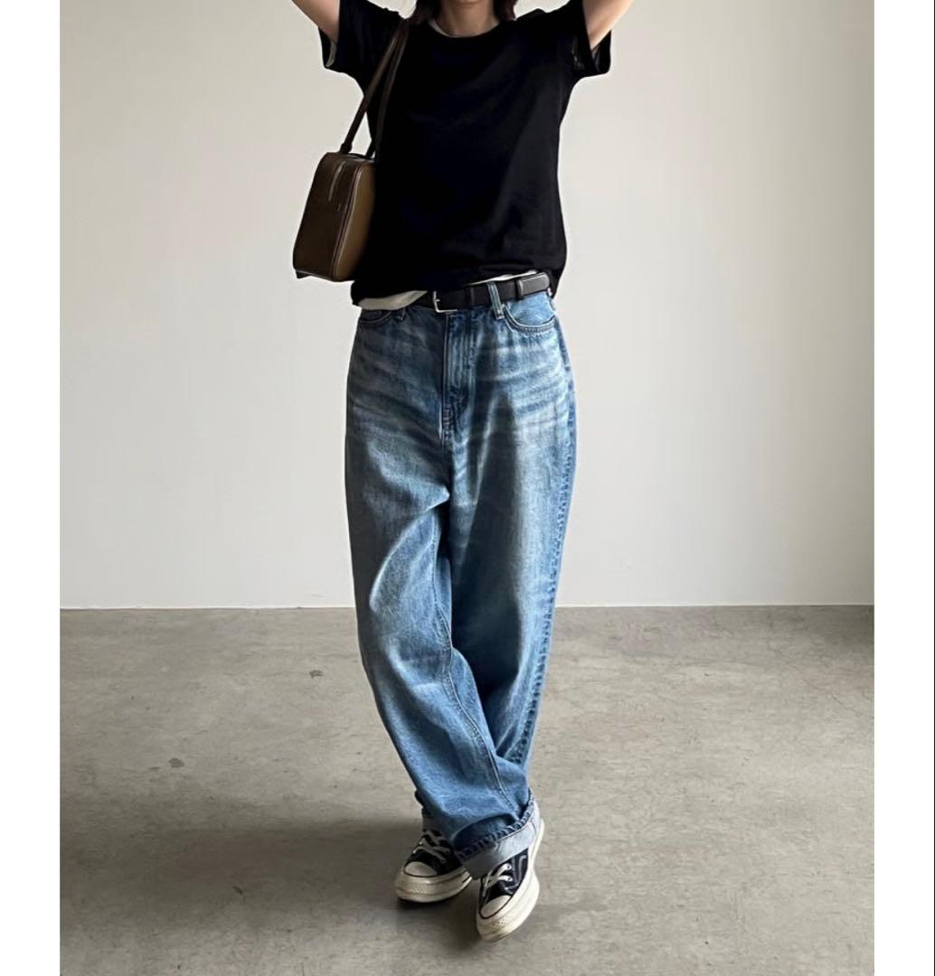 FASHIRU × SOMETHING バギーフィットジーンズ 0 日本製