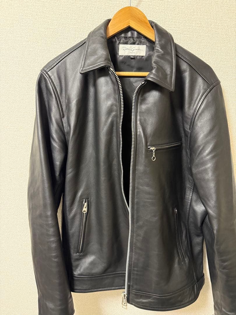 Retro Grade 2XL ブラック 本革 シングルライダース