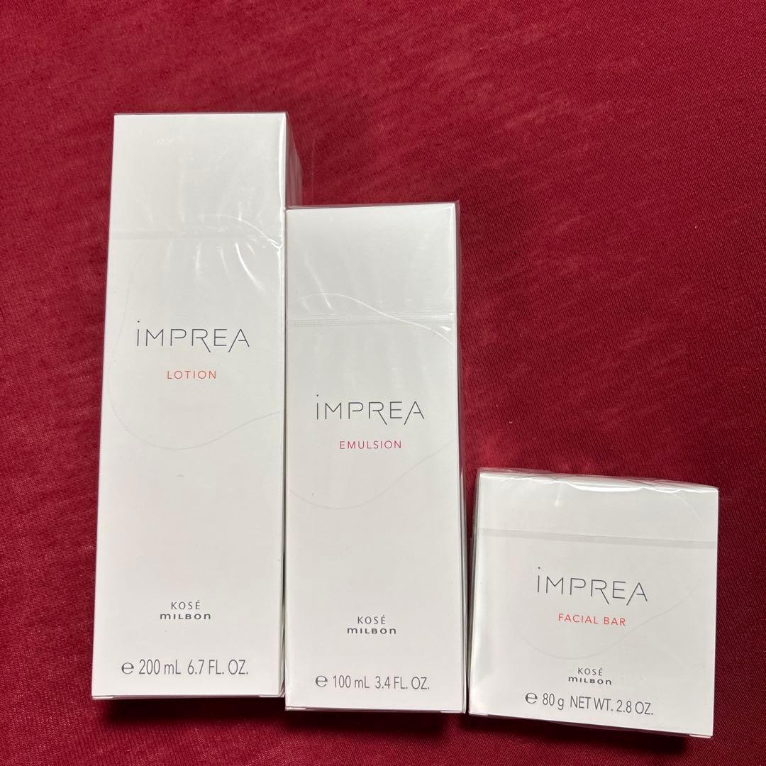 インプレア　ミルボン　化粧水・乳液・洗顔石鹸