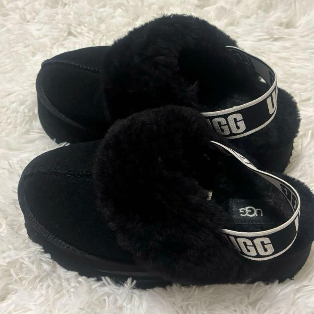 UGG Funkette ファンケット 厚底 サンダル ブラック 23cm