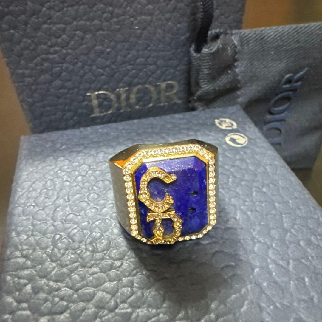1月11日まで値下げ！Dior カクタスジャック　ラインストーンシグネットリング 1月11日まで値下げ！Dior カクタスジャック ラインストーンシグネット