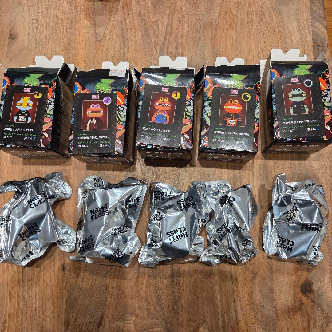 happi class バーガー君5体