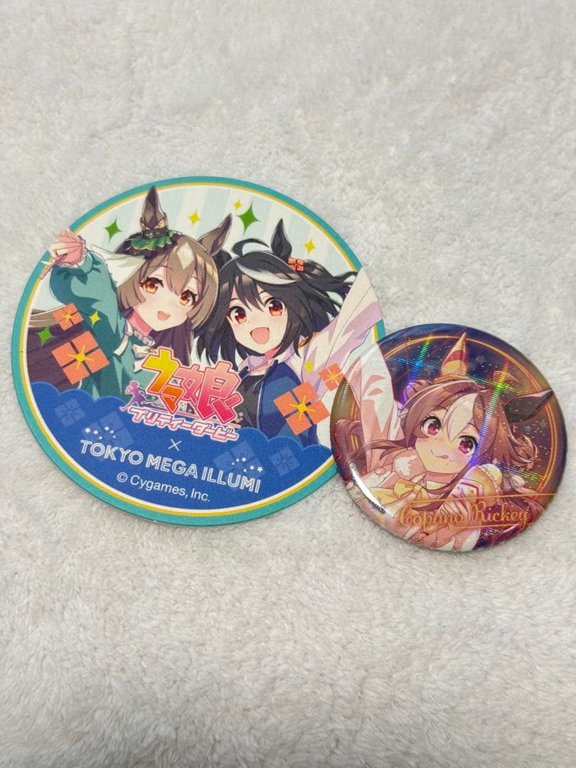 ウマ娘 コパノリッキー メガイルミセット 缶バッジ コースター - メルカリ