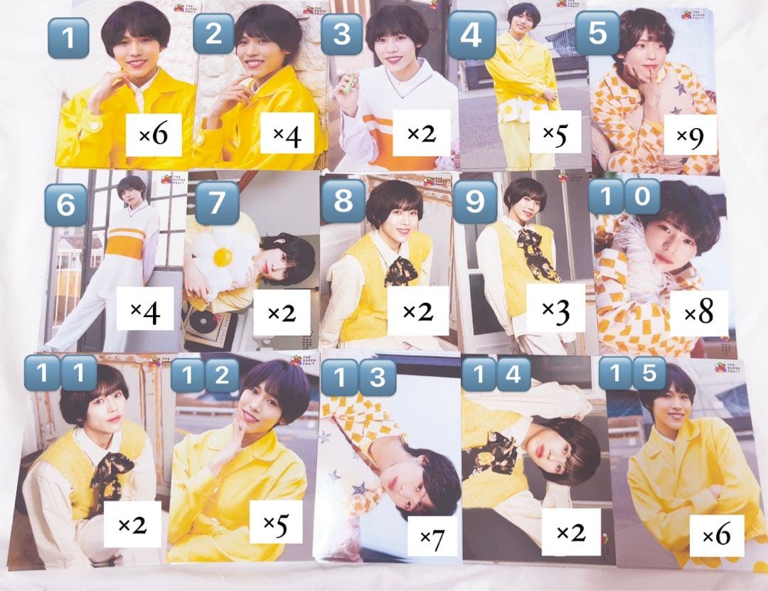 星野晴海 公式 生写真 THE SUPER FRUIT(#スパフル) 自己紹介Q＆A】レモンカラー・星野晴海