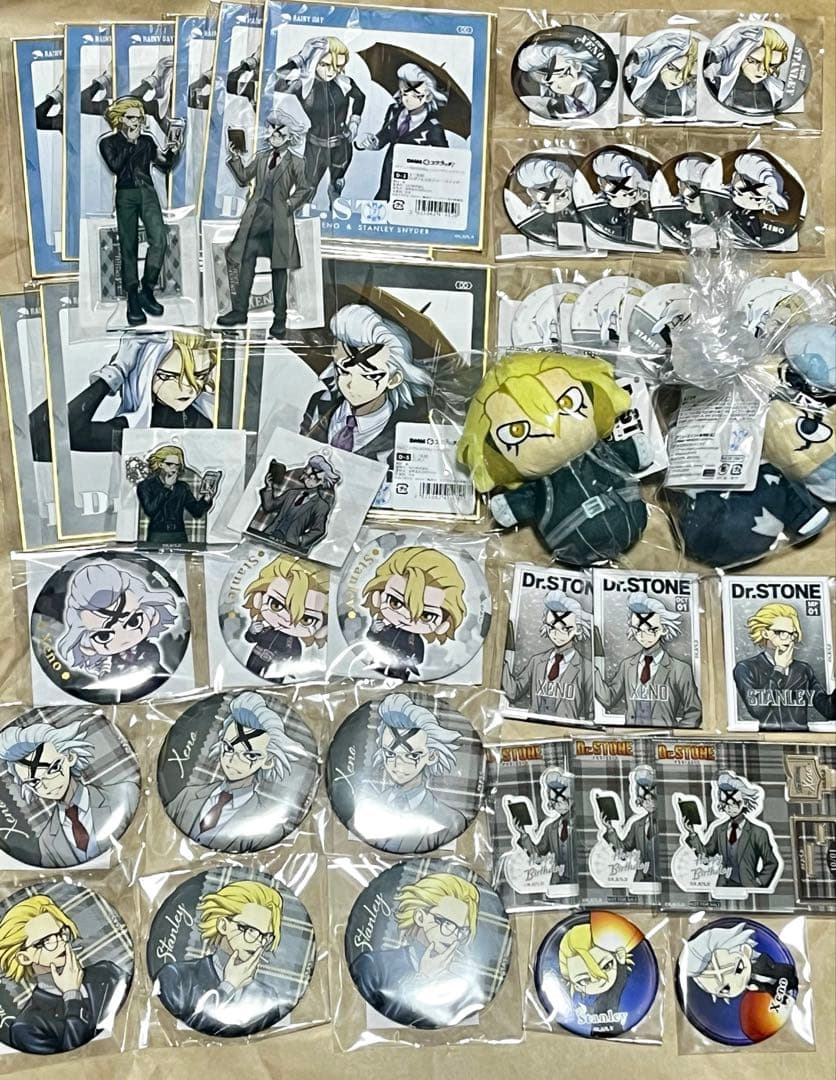 【処分価格】Dr.STONE ゼノ　スタンリー　44点セット Dr.STONE クリアファイル ツーリングver. B(Dr.ゼノ＆スタンリー