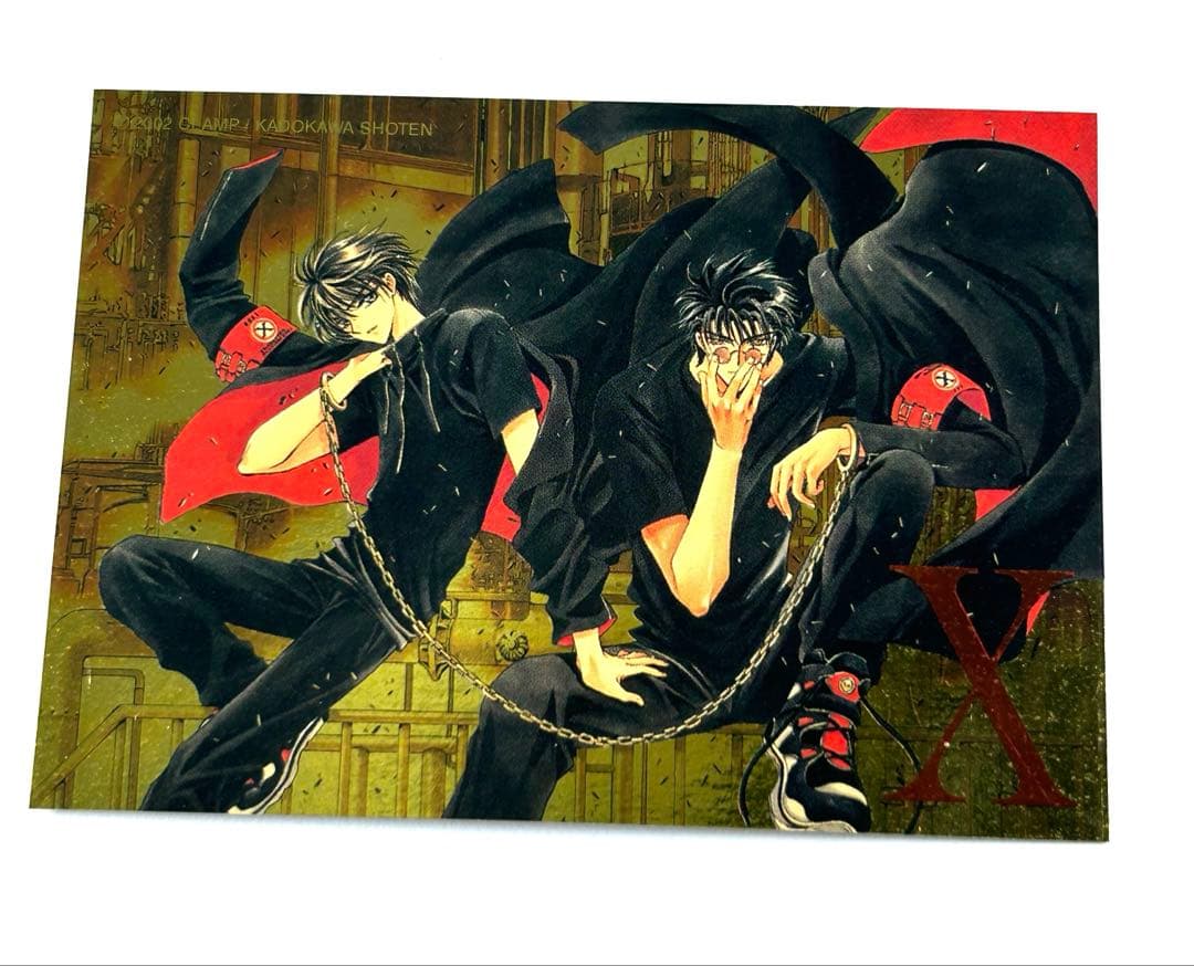 CLAMP X トレカ スペシャルゴールドカードno.1 神威＆封真 90 CLAMP X トレカ プロモーションカード 神威 昴流 非売品 - メルカリ