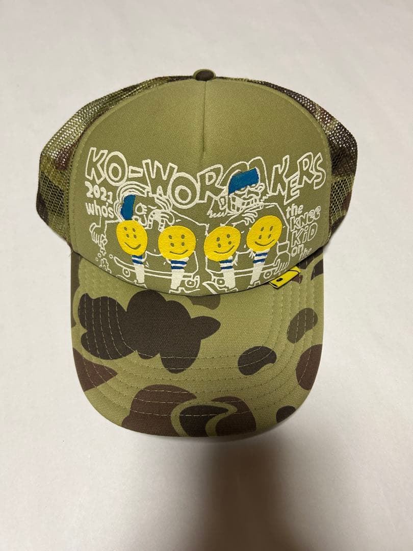 か*の様 kapital track cap 迷彩　camo ∀ 美品 KAPITAL キャピタル knee Kid on the block 迷彩 トラックCAP