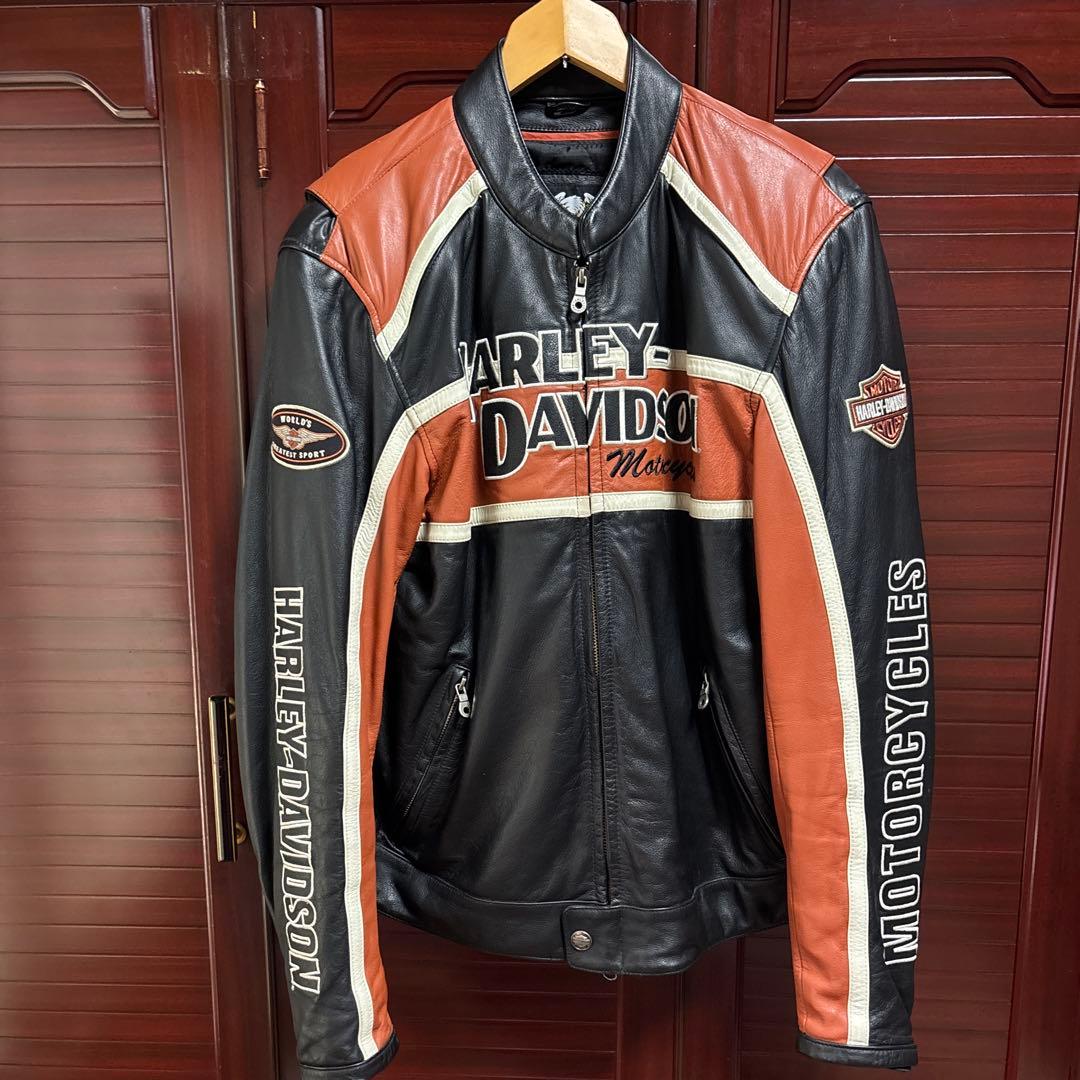 【美品】HARLEY-DAVIDSON レザージャケットライダース　size L Harley Davidson（ハーレー・ダビッドソン） レザージャケット 97025