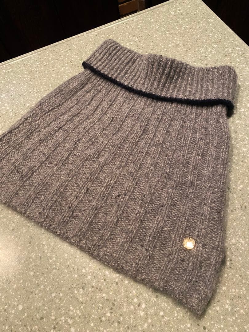 【新品・未使用】PALLAS PALACE カシミア100% スヌード カシミヤ100%】2WAYレーシーニットスヌードマフラー / MOONBAT