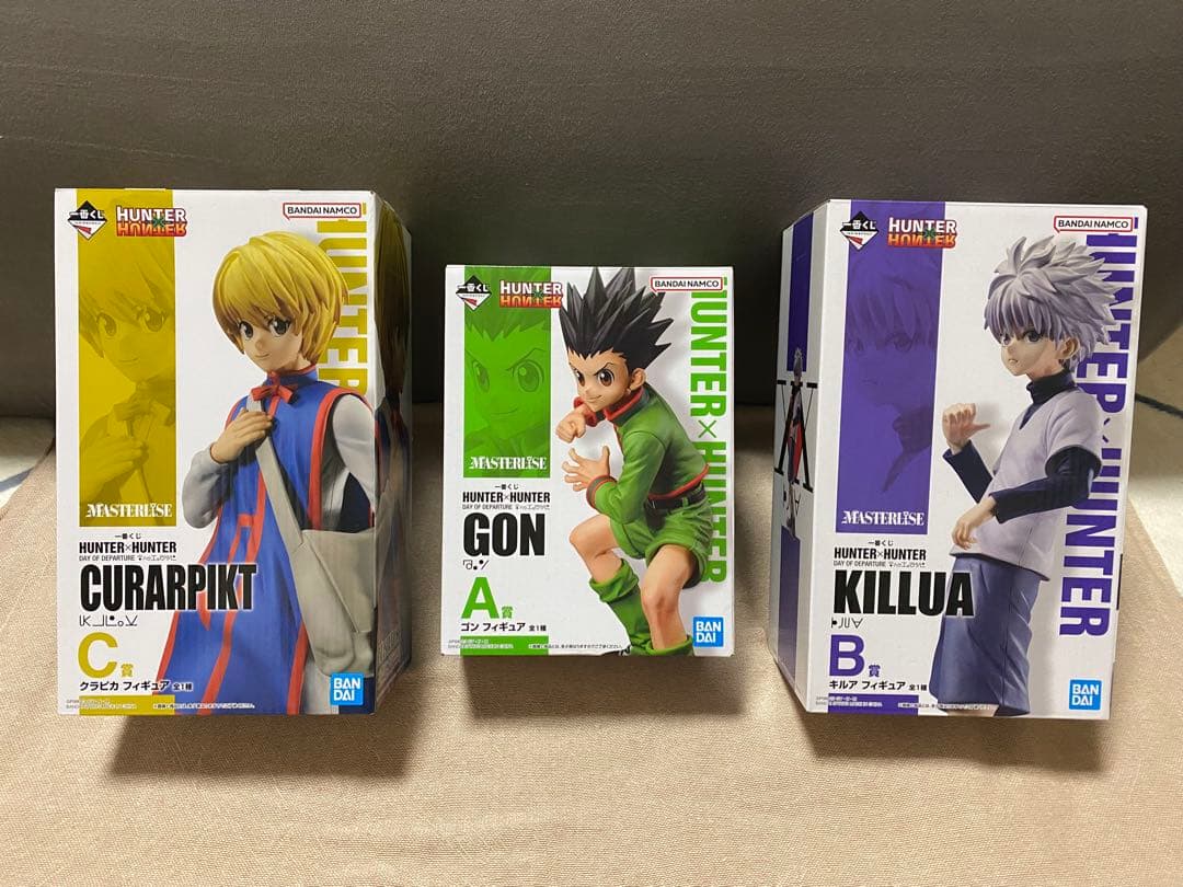 HUNTER×HUNTER 一番くじ　ゴン　キルア　クラピカ　フィギュア　セット