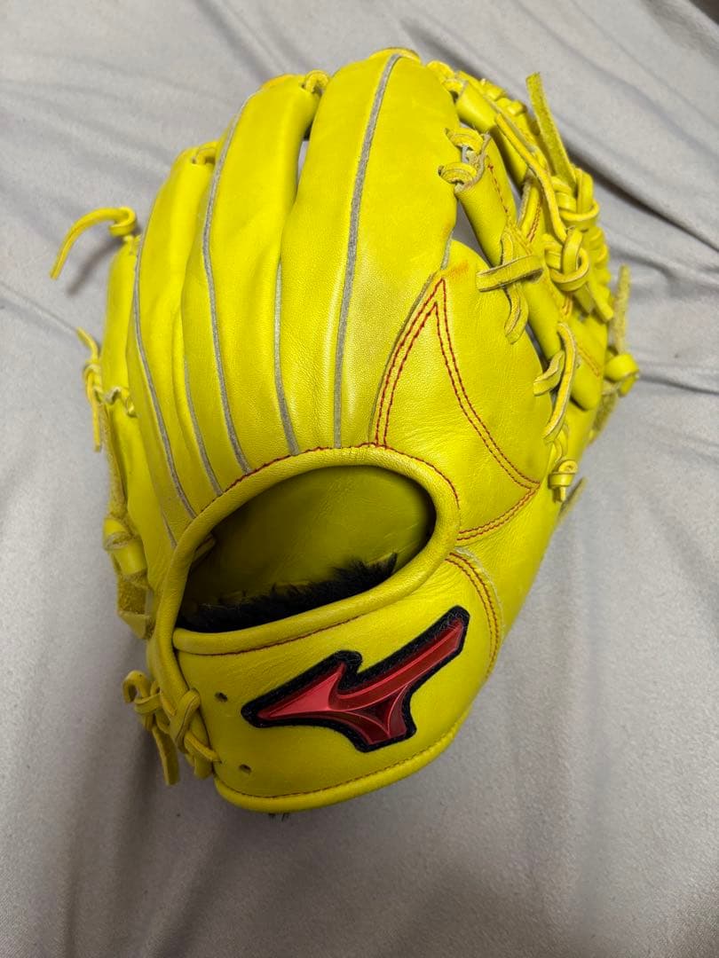 ミズノ 軟式グローブ イエロー オレンジ