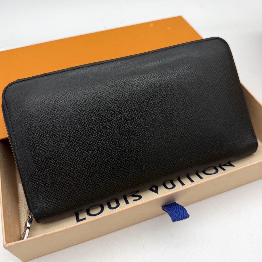 ルイヴィトン タイガ ジッピーオーガナイザー ノワール 黒 ブラック 長