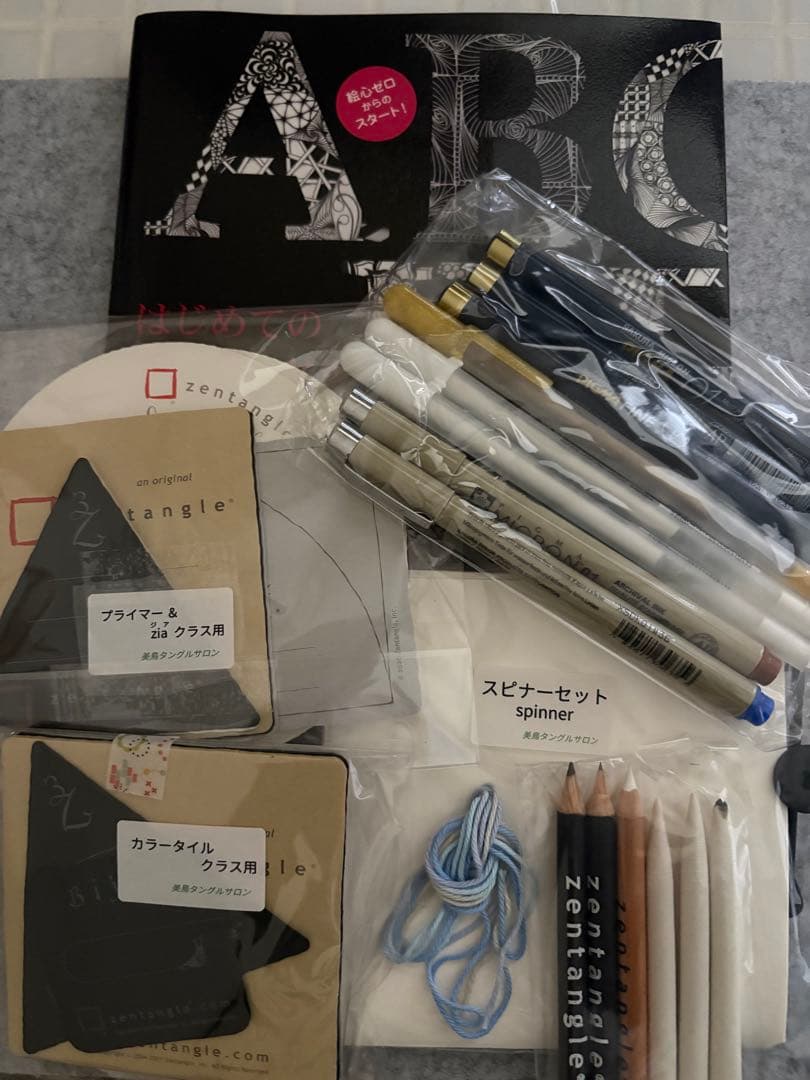 お値下げ！ゼンタングルセット＋本1冊のまとめ売りふるはし美鳥さんの通信講座