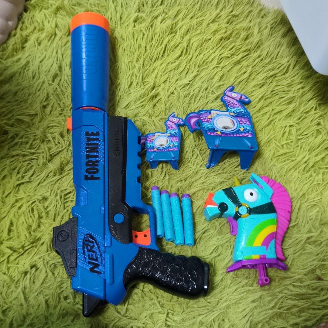 NERF Fortnite Blaster ブルー　ラマセット Nerf Fortnite Blue Shock Dart Blaster | Toys R Us Canada