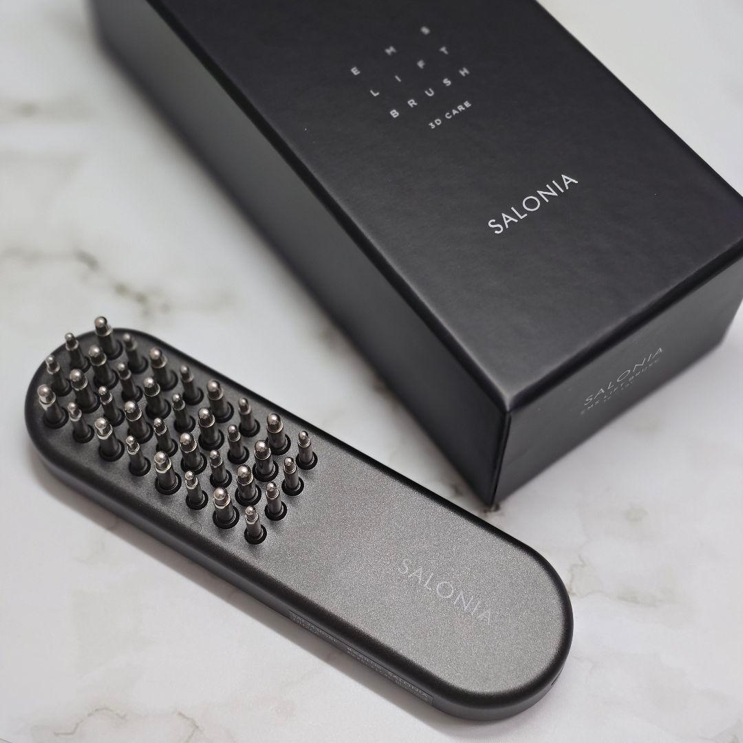 SALONIA スカルプブラシ ブラック 箱付き